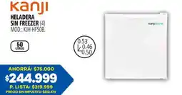 Casa del Audio Kanji heladera sin freezer oferta