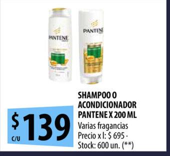 Punto Mayorista Pantene Shampoo o Acondicionador x 200ml oferta