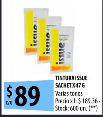Punto Mayorista Issue Tintura sachet x 47g oferta