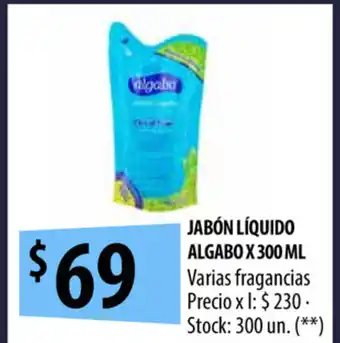 Punto Mayorista Algabo Jabón Líquido x 300ml oferta