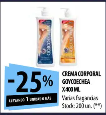 Punto Mayorista Goycoechea Crema Corporal x 400ml oferta