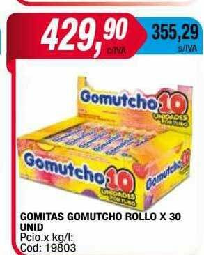Maxiconsumo Gomitas Gomutcho Rollo oferta
