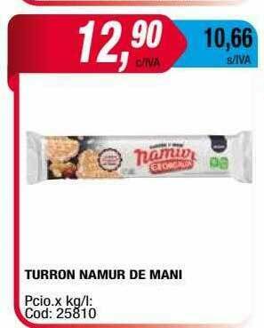 Maxiconsumo Turron Namur De Mani oferta