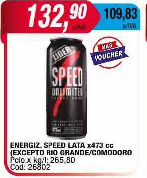 Maxiconsumo Energiz Speed Lata oferta