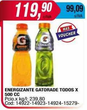 Maxiconsumo Energizante Gatorade oferta