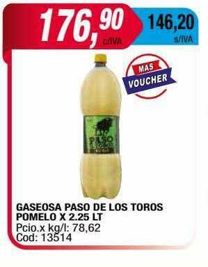 Maxiconsumo Gaseosa Paso De Los Toros Pomelo oferta