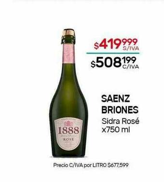 Nini Mayorista Saenz Briones Sidra Rosé oferta