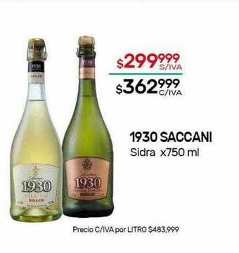 Nini Mayorista 1930 Saccani Sidra oferta