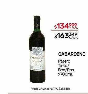 Nini Mayorista Cabarceno Patero Tinto oferta