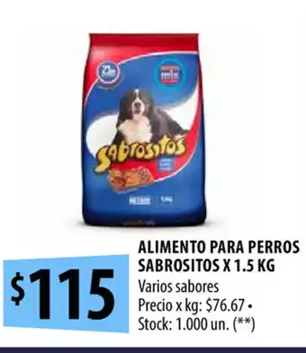 Punto Mayorista Sabrositos Alimento para Perros x 1.5 kg oferta