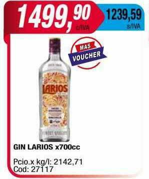 Maxiconsumo Gin Larios oferta