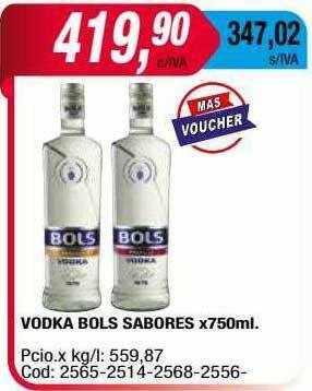 Maxiconsumo Vodka Bols Sabores oferta