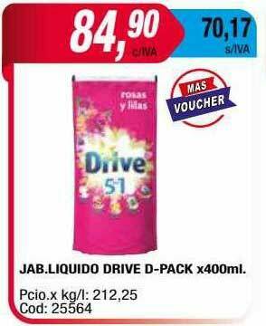 Maxiconsumo Jab Liquido Drive D Pack oferta