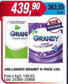 Maxiconsumo Jab Liquido Granby oferta
