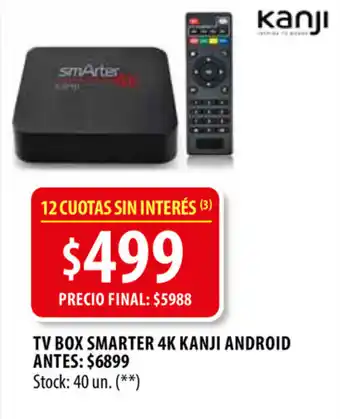 Punto Mayorista Kanji Android TV Box Smarter 4K oferta