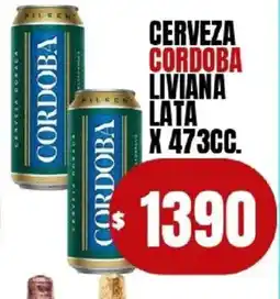 Supermercados Mariano Max Cerveza cordoba liviana lata oferta