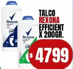 Supermercados Mariano Max Rexona talco efficient oferta