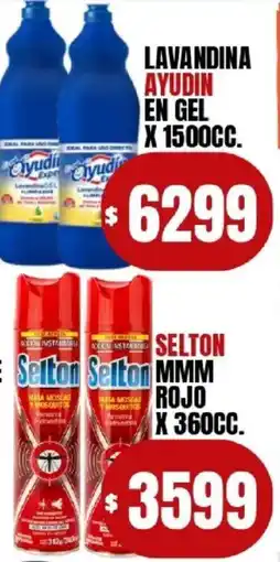 Supermercados Mariano Max Ayudin lavandina en gel oferta