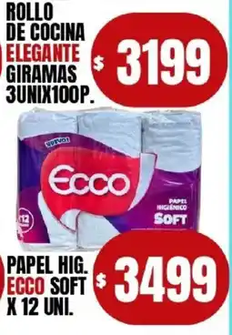 Supermercados Mariano Max Ecco papel hig. soft oferta