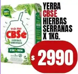 Supermercados Mariano Max Cbsé yerba mate hierbas serranas oferta