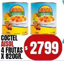 Supermercados Mariano Max Aisol coctel 4 frutas oferta