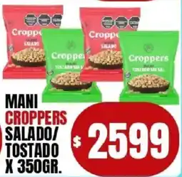 Supermercados Mariano Max Croppers mani salado/tostado oferta