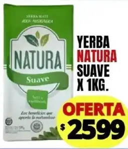 Supermercados Mariano Max Natura yerba mate suave oferta