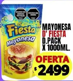 Supermercados Mariano Max D' fiesta mayonesa oferta