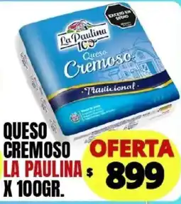 Supermercados Mariano Max La paulina queso cremoso tradicional oferta