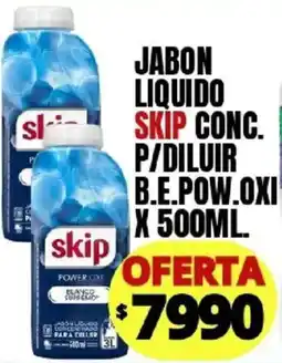 Supermercados Mariano Max Skip jabon liquido conc. p/diluir b.e.pow.oxi oferta