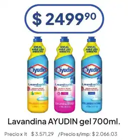 Hergo Ayudin lavandina gel oferta