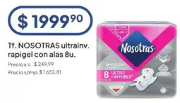 Hergo Nosotras ultrainv rapigel con alas oferta