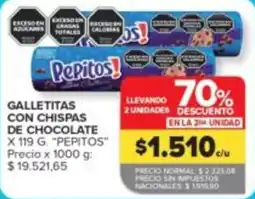 Carrefour Express Pepitos! galletitas con chispas de chocolate oferta