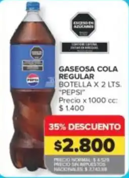 Carrefour Express Pepsi gaseosa cola regular oferta