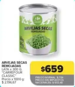Carrefour Express Carrefour classic arvejas secas remojadas oferta