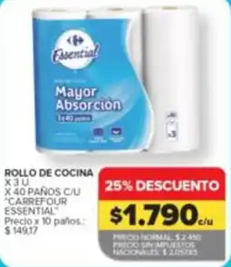Carrefour Express Carrefour essential rollo de cocina oferta