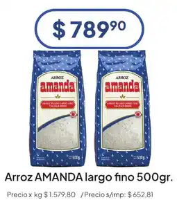 Hergo Amanda arroz largo fino oferta