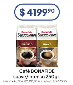 Hergo Bonafide café sensaciones oferta