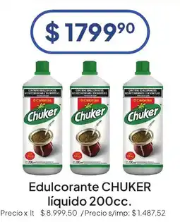 Hergo Chuker edulcorante líquido oferta