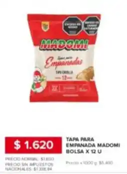 Carrefour Express Madomi tapa para empanadas oferta