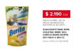 Carrefour Express Borita suavizante para ropa violetas/bebé/sol/caricia mamá borita oferta