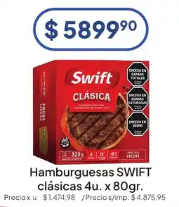 Hergo Swift hamburguesas clásicas oferta