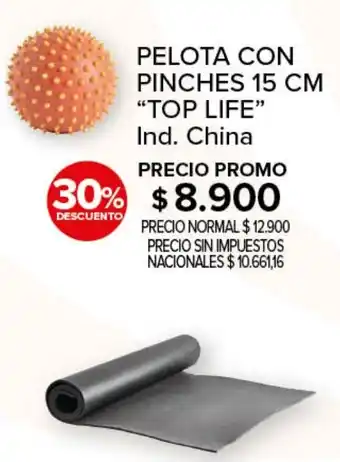 Top life pelota con pinches 15 cm