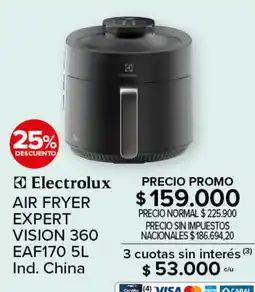 Carrefour Electrolux air fryer expert vision 360 oferta