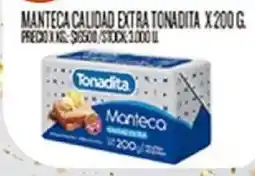Supermercados DIA Tonadita manteca calidad extra oferta