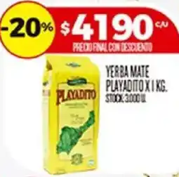 Supermercados DIA Playadito yerba mate oferta