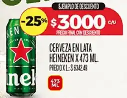 Supermercados DIA Heineken cerveza en lata oferta