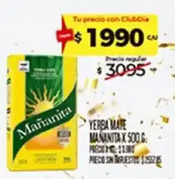 Supermercados DIA Mañanita yerba mate oferta