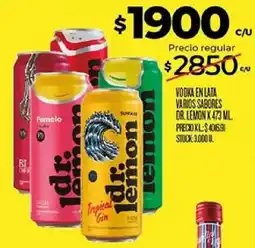 Supermercados DIA Dr. lemon vodka en lata varios sabores oferta