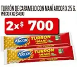 Supermercados DIA Arcor turrón con maní oferta